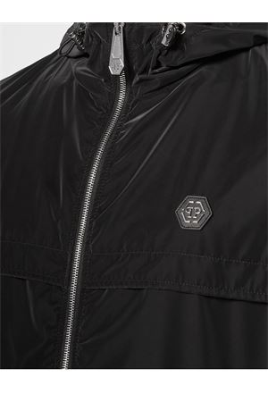 Black Nylon Windbreaker PHILIPP PLEIN | FADCMRB2501PNY002N02